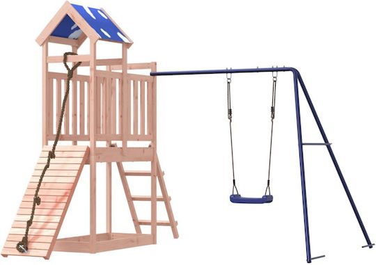 vidaXL Holzturm mit Kletterfläche 242x248x215cm. Braun