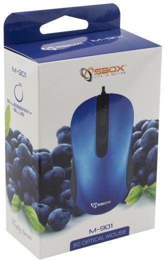 Sbox M-901 Ενσύρματο Ποντίκι Μπλε