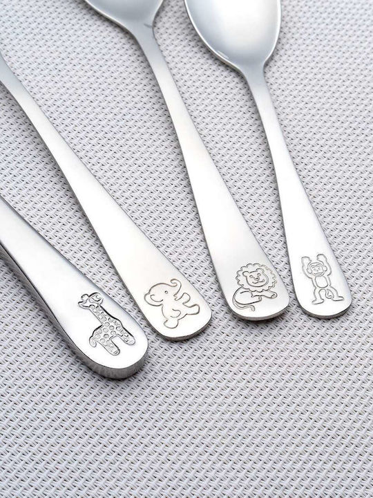 Reer Cutlery Set Stainless Orange 4pcs