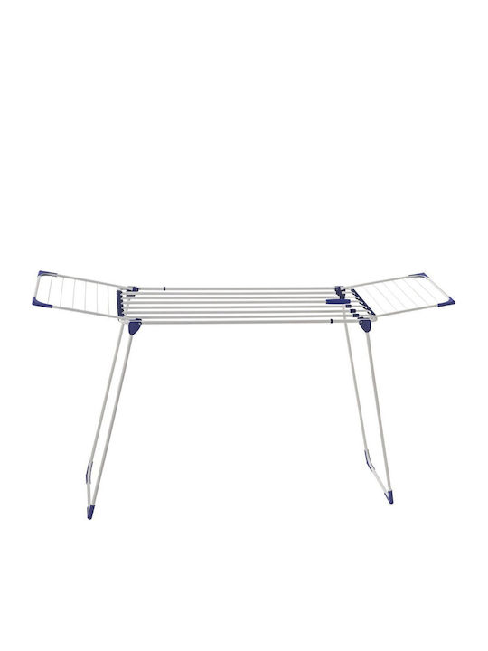 Leifheit Solid Folding Floor Clothes Drying Rack Made of Plastic with Hanging Length 23m