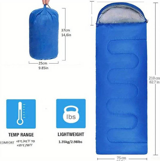Sleeping Bag Single Blue