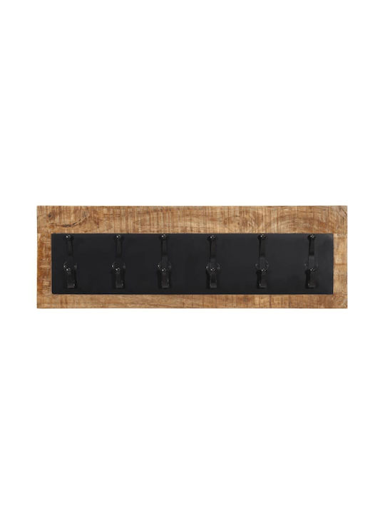 vidaXL Wooden Wall Hanger 90x7x30cm 1pc