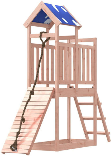 vidaXL Holzturm mit Kletterfläche Braun