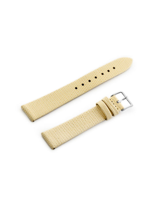 Pacific Leather Strap Beige 20mm