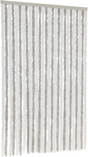 vidaXL Κουρτίνα Πόρτας από Ύφασμα Γκρι 118x220cm 4004879