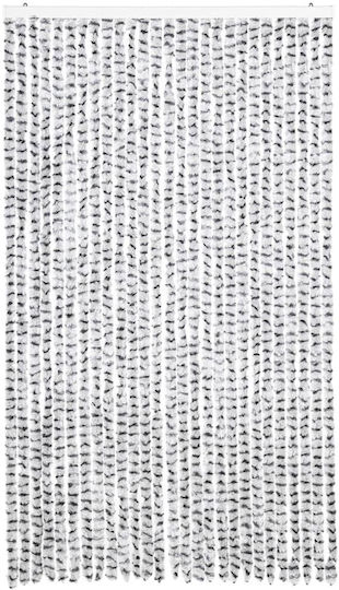 vidaXL Fabric Door Curtain Gray 118x220cm 4004890
