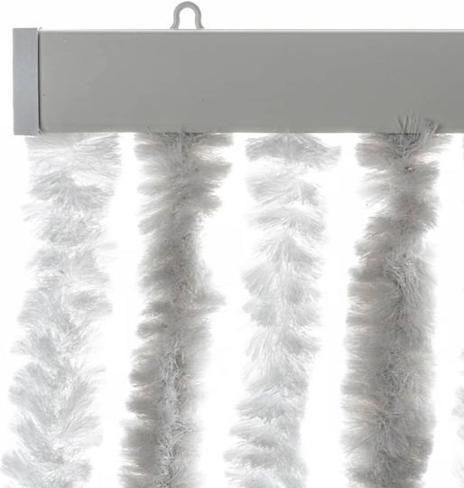 vidaXL Κουρτίνα Πόρτας από Ύφασμα Γκρι 118x220cm 4004879