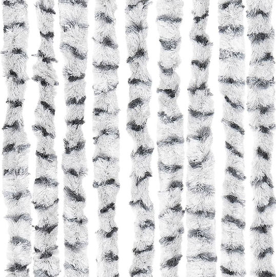 vidaXL Fabric Door Curtain Gray 118x220cm 4004890