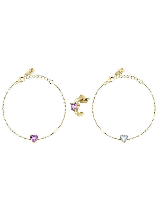 La Petite Story Steel Set Ring , Necklace & Bracelet