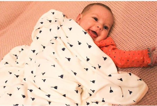 Fresk Blanket Nursery Swaddling Blankets Pink Berries 80x100cm