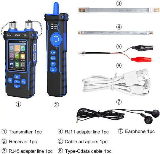 Noyafa NF-8508 Tester Καλωδίων Δικτύου RJ45