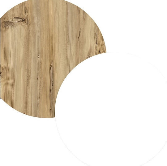 Библиотека Viana Felt/бяла 76x25x170см