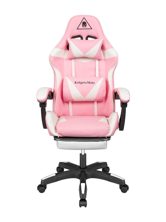 Kruger & Matz Warrior GX-150 Геймърски стол с подлакътник Розов