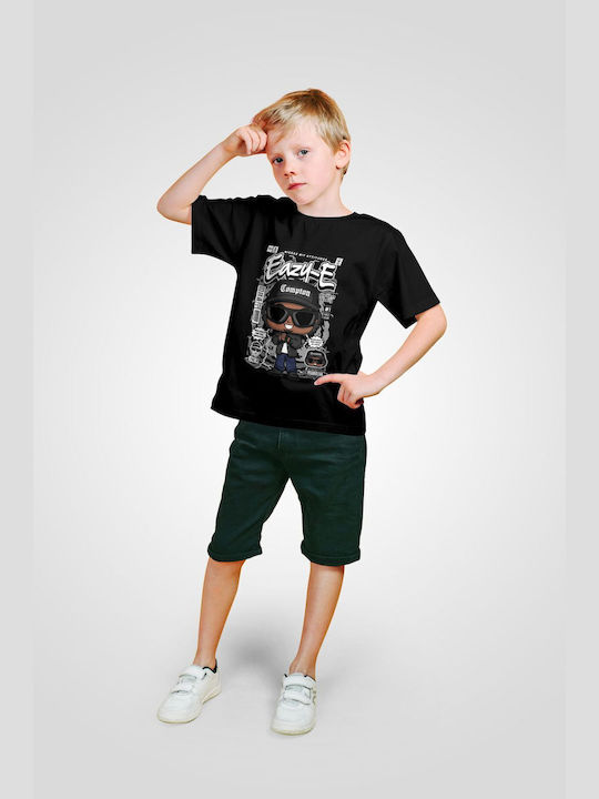 Pop Culture Kids T-shirt Black Eazy E