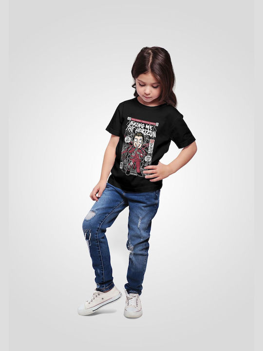 Pop Culture Kinder-T-Shirt Schwarz Oliver Sykes BMTH