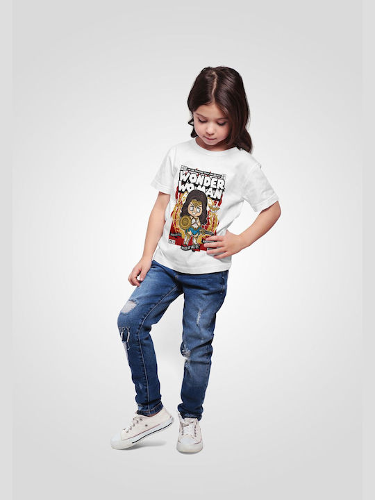 Pop Culture Kids T-shirt White Wonder Woman