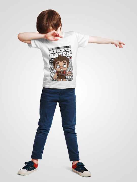 Pop Culture Kids T-shirt White Wreck-It Ralph