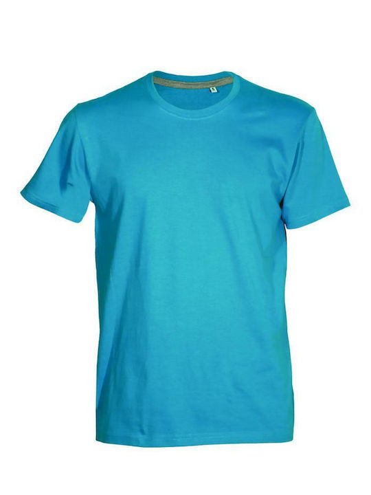 Keya Ανδρικό Διαφημιστικό T-shirt Κοντομάνικο Light Blue