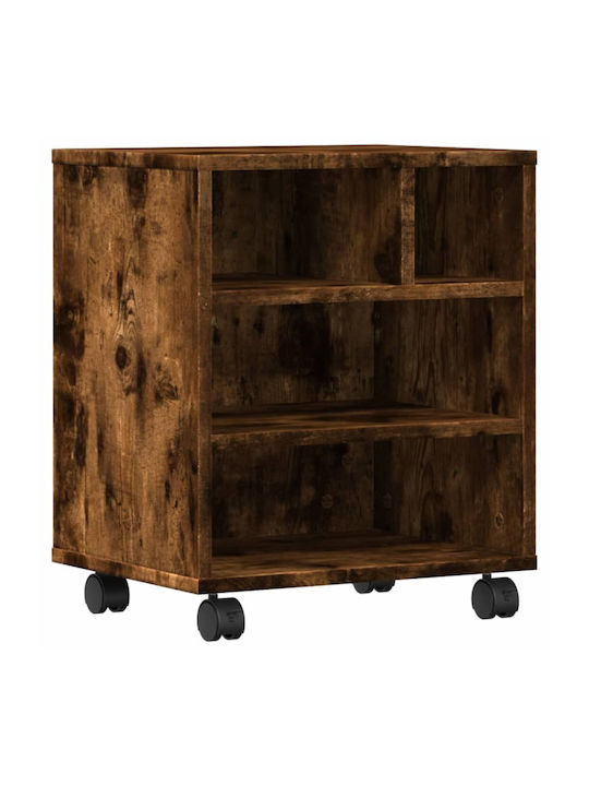 Шкаф Офис с колела Опушен дъб 41x32x48см