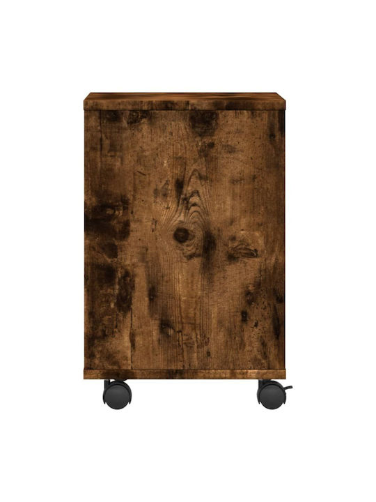 Шкаф Офис с колела Опушен дъб 41x32x48см