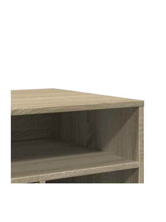 Office Storage Chipboard Cabinet with Wheels Sonoma L60xW50xH67cm