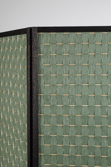 Bizzotto Screen Decorativ Paravan Lemn Green 135x180cm