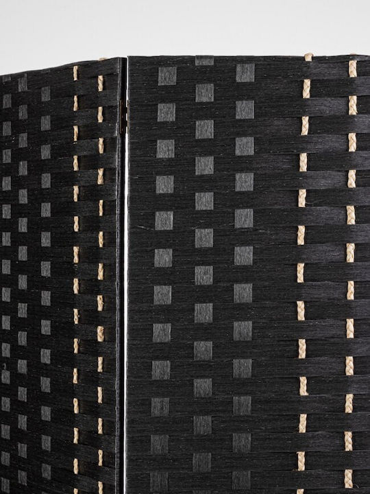 Bizzotto Screen Διακοσμητικό Παραβάν Ξύλινο Black 135x180cm