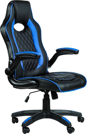 Byte Zone Sniper Artificial Leather Gaming Chair with Adjustable Arms Black / Blue