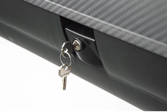 Μπαγκαζιέρα Οροφής Αυτοκινήτου Rackit 320lt Carbon Μονό Άνοιγμα
