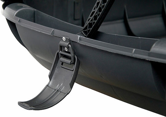 Auto Gs Car Roof Box with Single Opening and 320lt Capacity Black