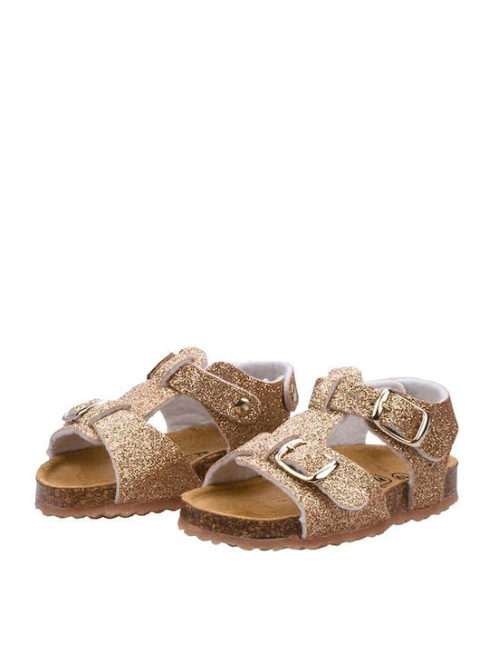 Plakton Kids' Sandals Anatomic Gold Pizzi Glitter