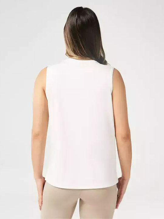Дамска Спортна Блуза Без Ръкави Pearl White