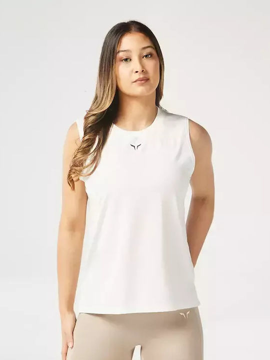 Дамска Спортна Блуза Без Ръкави Pearl White