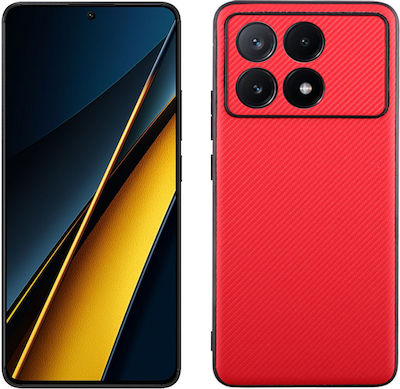 Volte-Tel Back Cover Silicone Durable Red (Poco X6 Pro)