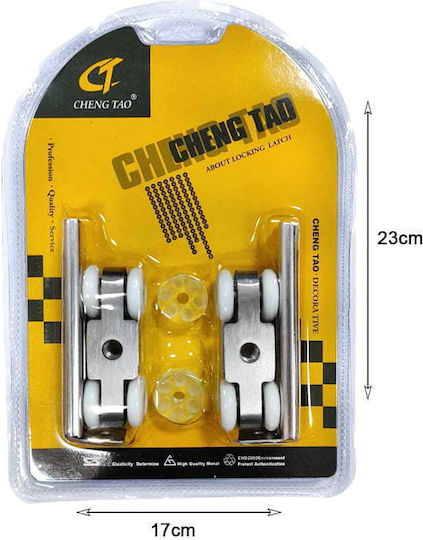 Cheng Tao Ροδάκι Εξάρτημα Συρόμενων Πορτών Wheels Shower Bathroom Glass Sliding Door