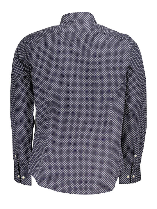 La Martina Men's Shirt Long Sleeve Blue