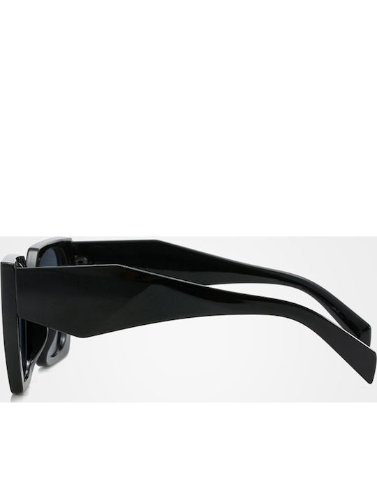 Techsuit Women's Sunglasses with Gray Frame and Black Lens