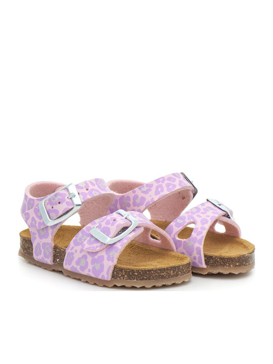 Παιδικά Πέδιλα Ανατομικά Leopard Lilac