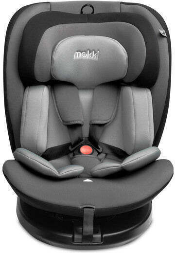 Caretero Mokki Baby Car Seat High-back Booster i-Size with Isofix Grey 0-36 kg