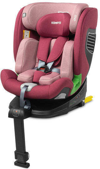 Caretero Kamptos Детско Столче за Кола i-Размер с Isofix Dirty Pink 0-36 кг
