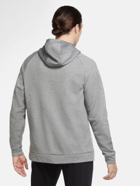 Nike Therma Swoosh Men's Sweatshirt with Hood Gray