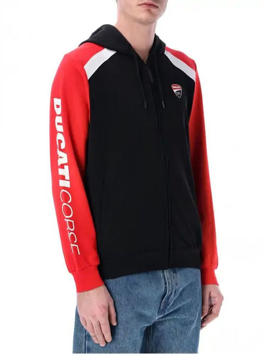 Ducati Men's Sweatshirt Jacket Black