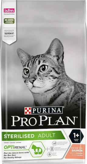 Pro Plan OptiRenal Dry Food for Neutered Cats with Salmon / Rice 1.5kg