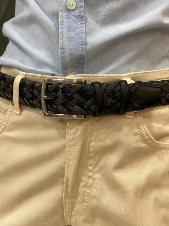 Herren Gürtel Gestrickt Mehrfarbig
