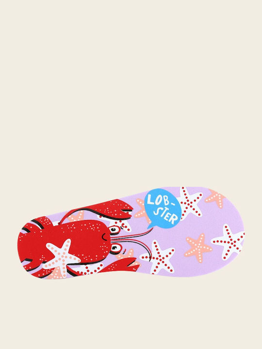 Lobster Children's Beach Shoes Pink