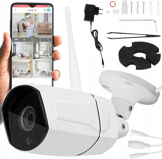 ZY11423QWS04 IP Cameră de Supraveghere Wi-Fi Full HD 1080p Rezistentă la apă cu Comunicare Bidirecțională
