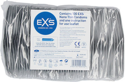 EXS Nano Thin Condoms Natural 100pcs