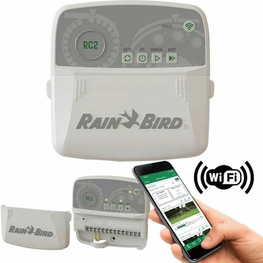 Rainbird RC2 Разработчик на поливане Стена Електрически 4 Разпределения с Wi-Fi