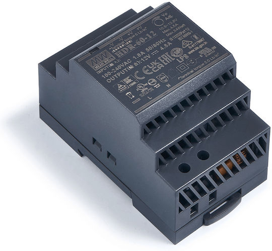 Sursă de Alimentare pe Șină DIN cu Ieșire 12V și Putere 60W 4.5A