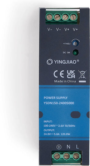 DIN Rail Power Supply 5A/24V/120W